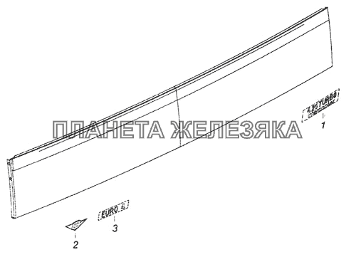 65115-8212291-57 Установка знаков двигателя КамАЗ-6460 (Евро 4)