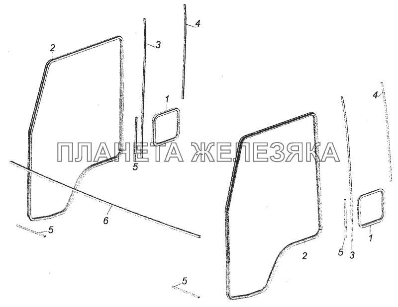 53205-8212300 Установка окантовок и уплотнителей КамАЗ-6460 (Евро 4)
