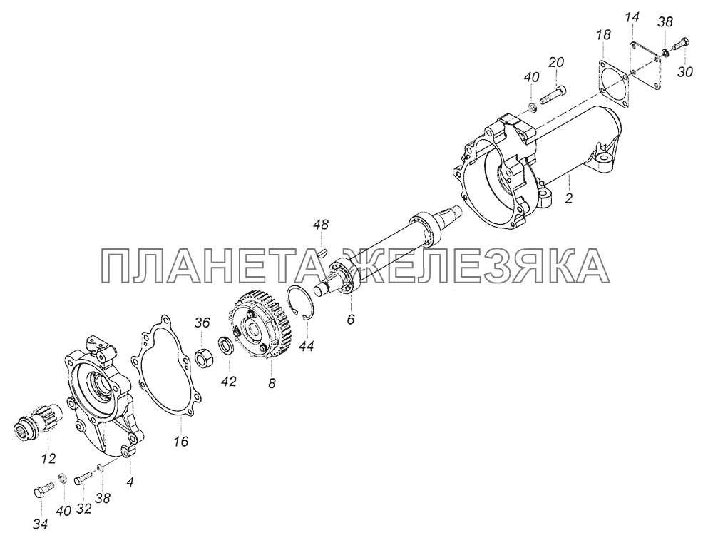 740.90-1111005-10 Редуктор привода ТНВД КамАЗ-6460 (Евро 4)