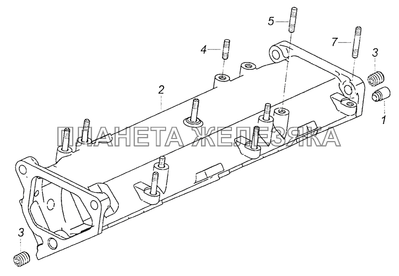 740.90-1115014-10 Коллектор впускной левый КамАЗ-6460 (Евро 4)