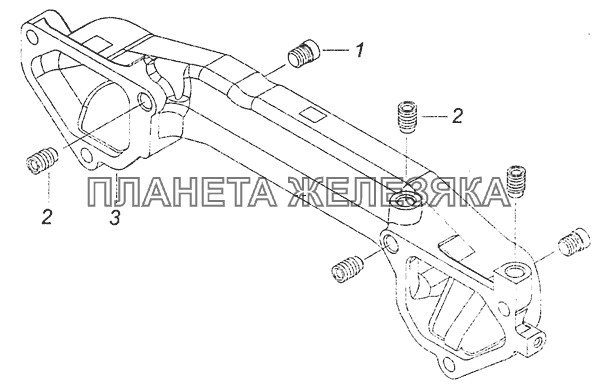 7406.1115045-40 Патрубок объединительный КамАЗ-6460 (Евро 4)