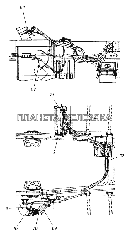 5460-1208500-10 Установка насоса дозирующего КамАЗ-6460 (Евро 4)