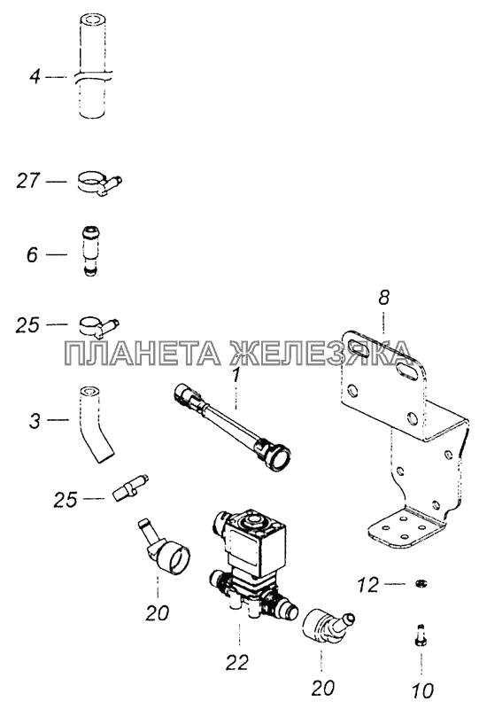 6520-1208650-20 Клапан КамАЗ-6460 (Евро 4)