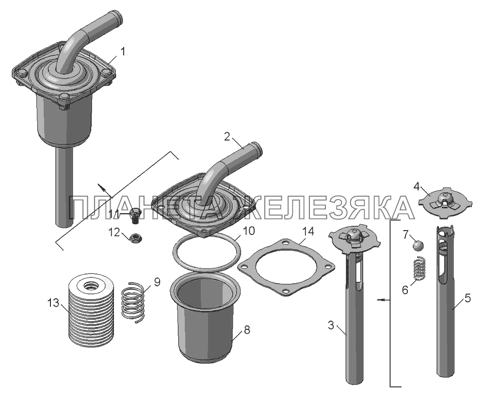5511-8608310 Фильтр маслобака КамАЗ-65111 5511-8608310 Фильтр маслобака КамАЗ-65111