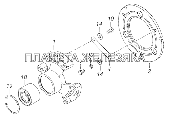 740.30-1317520-20 Ступица вентилятора с фрикционным диском КамАЗ-65111 (Евро 4)