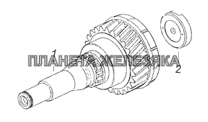 154.1701026 Вал первичный коробки передач КамАЗ-65111 (Евро 4)