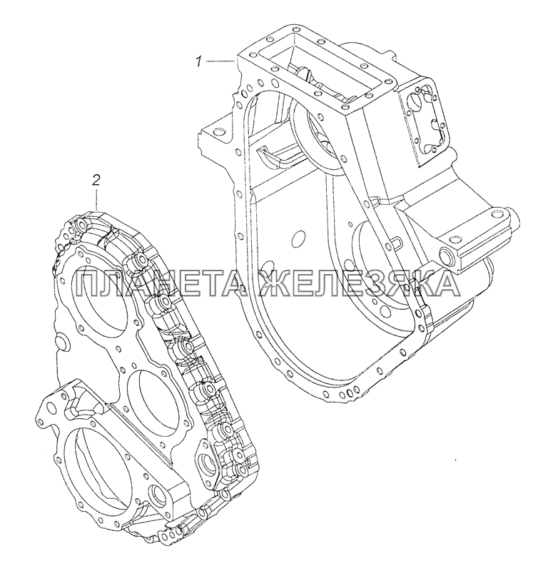 65111-1802010 Картер раздаточной коробки КамАЗ-65111 (Евро 4)