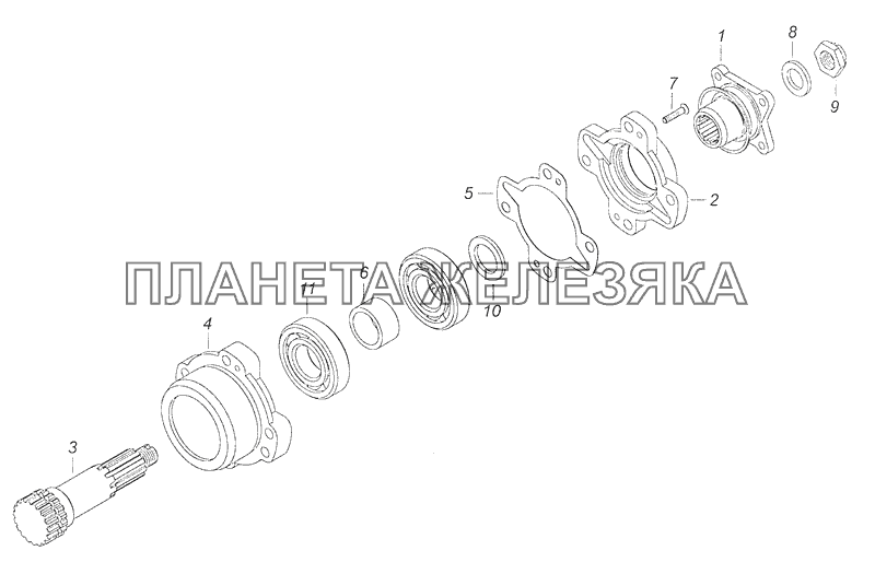 4310-4204010 Коробка отбора мощности КамАЗ-65111 (Евро 4)