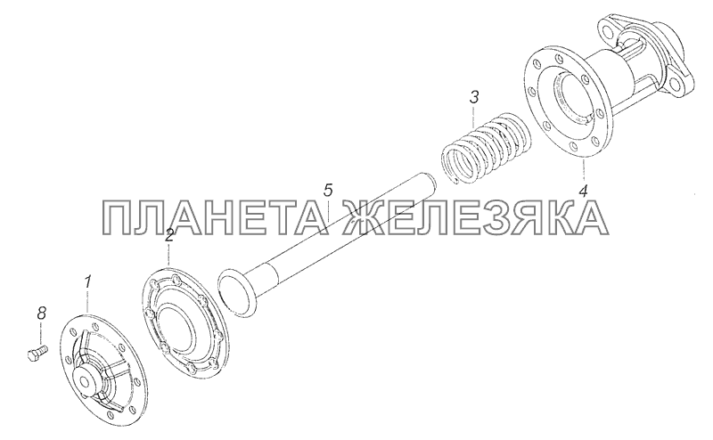 4310-4204360 Камера включения коробки отбора мощности КамАЗ-65111 (Евро 4)