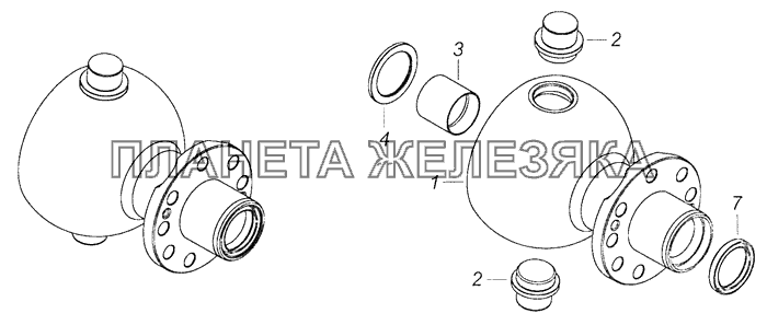 4310-2304012 Опора шаровая поворотного кулака КамАЗ-65111 (Евро 4)