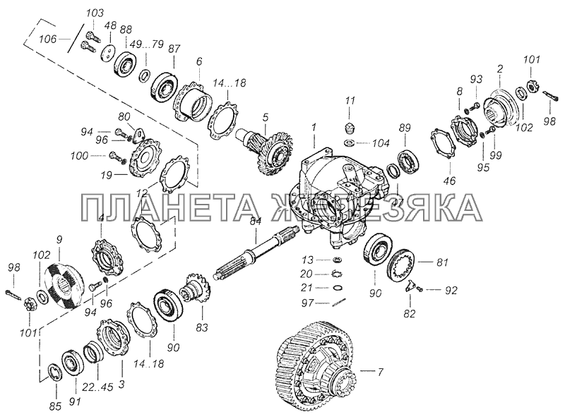 43118-2502014-60 Передача главная среднего моста КамАЗ-65111 (Евро 4) 43118-2502014-60 Передача главная среднего моста КамАЗ-65111 (Евро 4)