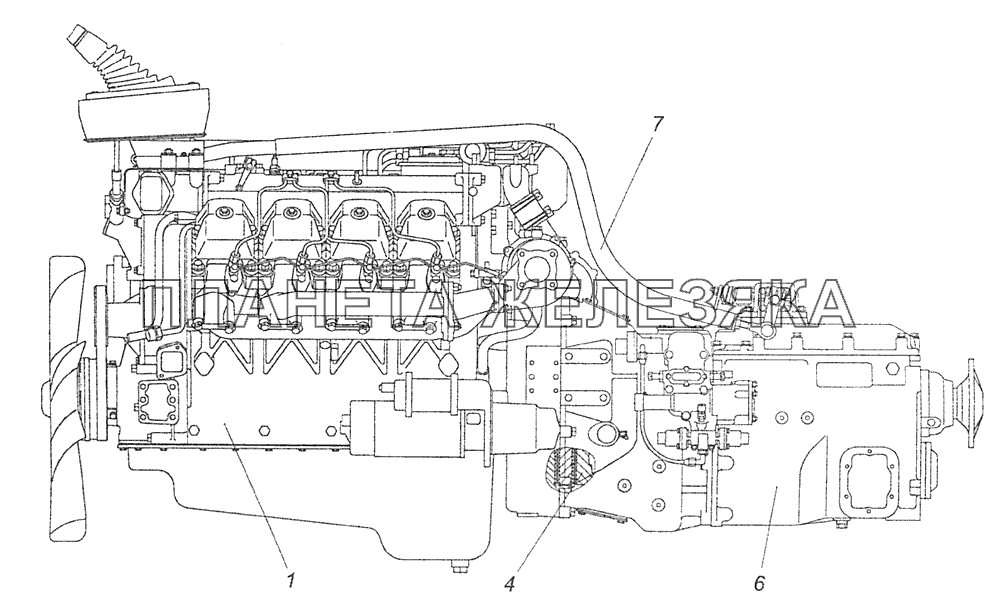 740.622-1000302-30 Агрегат силовой КамАЗ-65111 (Евро 4)