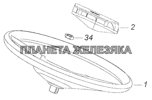 6520-3400002-19 Установка рулевого колеса КамАЗ-65111 (Евро 4)