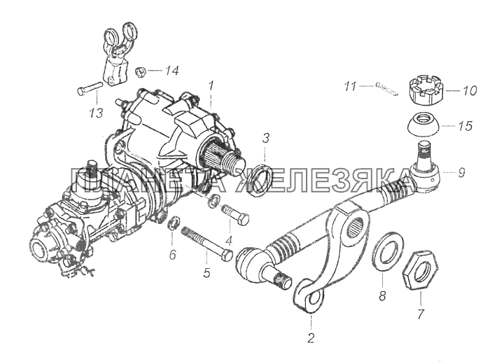 4310-3400012 Установка рулевого механизма КамАЗ-65111 (Евро 4)