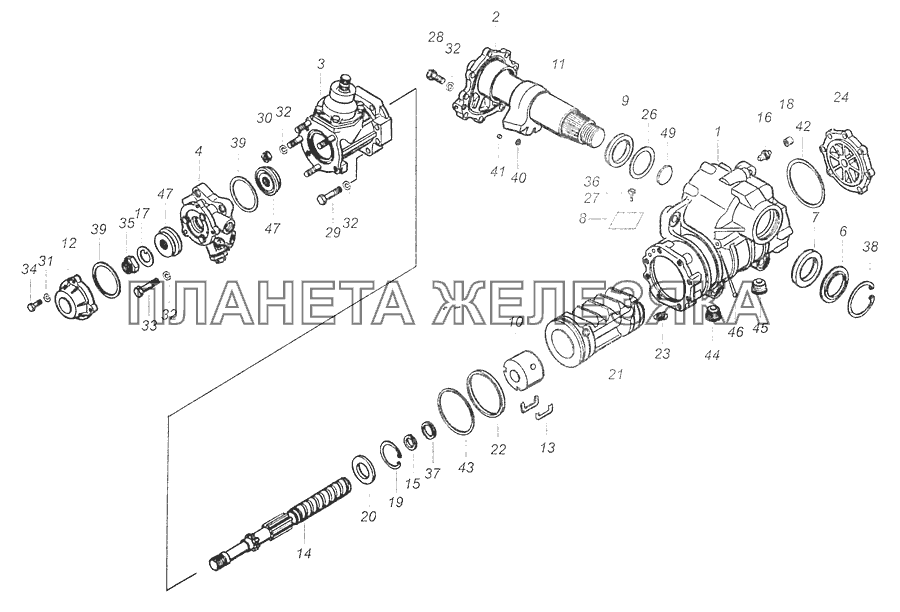 4310-3400020 Механизм рулевой КамАЗ-65111 (Евро 4)