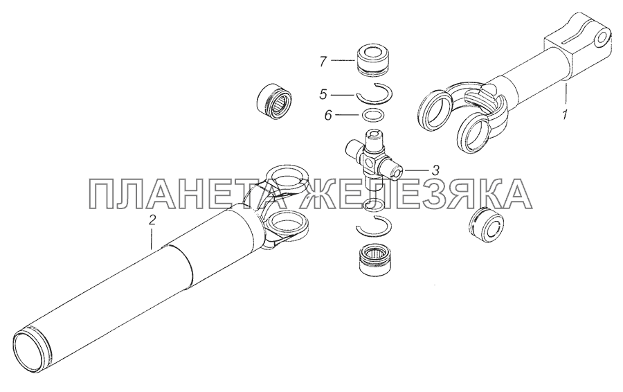 65115-3422014-19 Шарнир с втулкой КамАЗ-65111 (Евро 4)