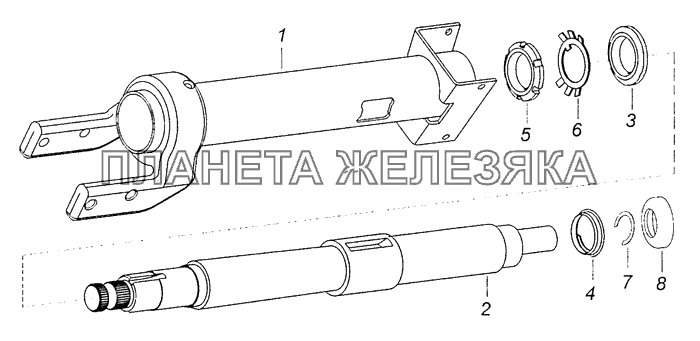 6520-3444010-19 Колонка рулевого управления КамАЗ-65111 (Евро 4)