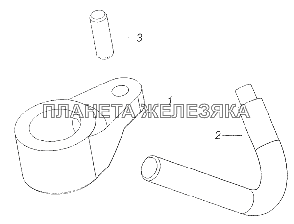 740.60-1004065 Установка форсунки охлаждения поршня КамАЗ-65111 (Евро 4)