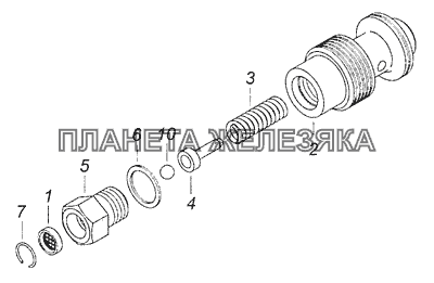 4310-3407270-02 Клапан перепускной КамАЗ-65111 (Евро 4) 4310-3407270-02 Клапан перепускной КамАЗ-65111 (Евро 4)