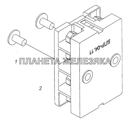 65115-3722002 Установка блока предохранителей КамАЗ-65111 (Евро 4)