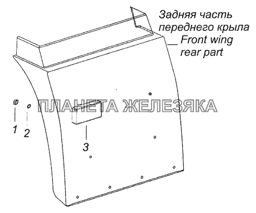 43118-3731001 Установка боковых габаритных фонарей КамАЗ-65111 (Евро 4)