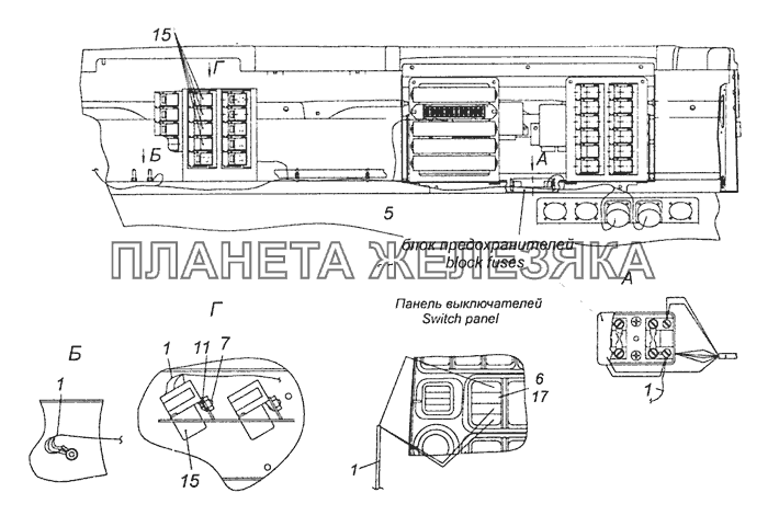 65111-3741016-70 Установка электрооборудования системы подогрева топлива КамАЗ-65111 (Евро 4)