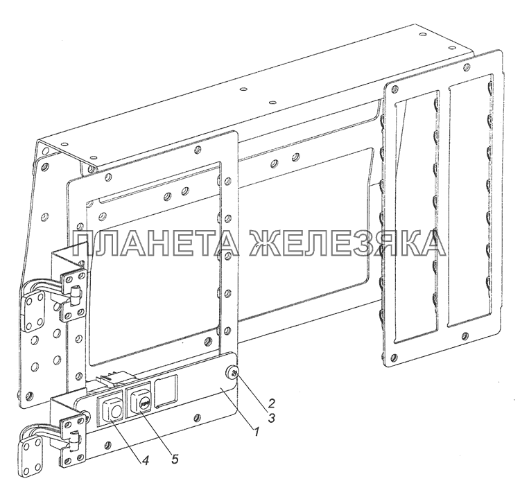 4308-4012004-10 Установка выключателя диагностики АБС КамАЗ-65111 (Евро 4)