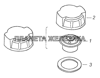 5320-1311060 Пробка расширительного бачка КамАЗ-65111 (Евро 4)