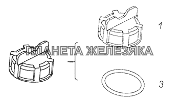 6520 — 1311100 Крышка наливной горловины КамАЗ-65111 (Евро 4)