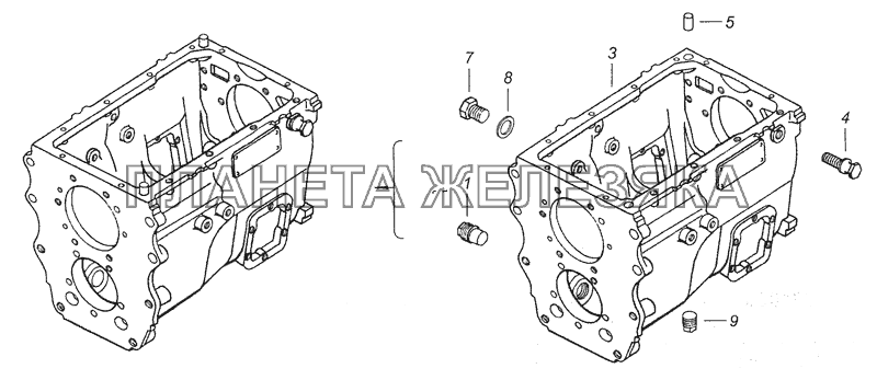 154.1701010 Картер коробки передач КамАЗ-65115, 65116 (Евро-4)