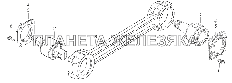 630-2919012-11 Штанга реактивная КамАЗ-65115, 65116 (Евро-4)