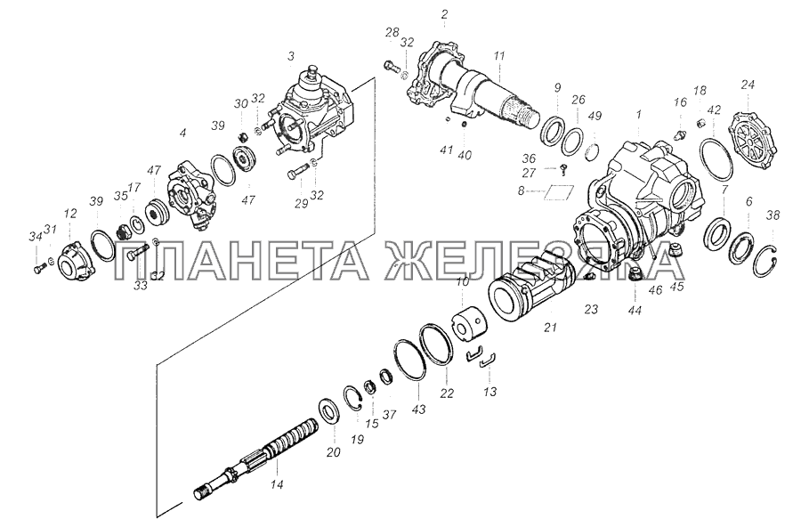 4310-3400020 Механизм рулевой КамАЗ-65115, 65116 (Евро-4)