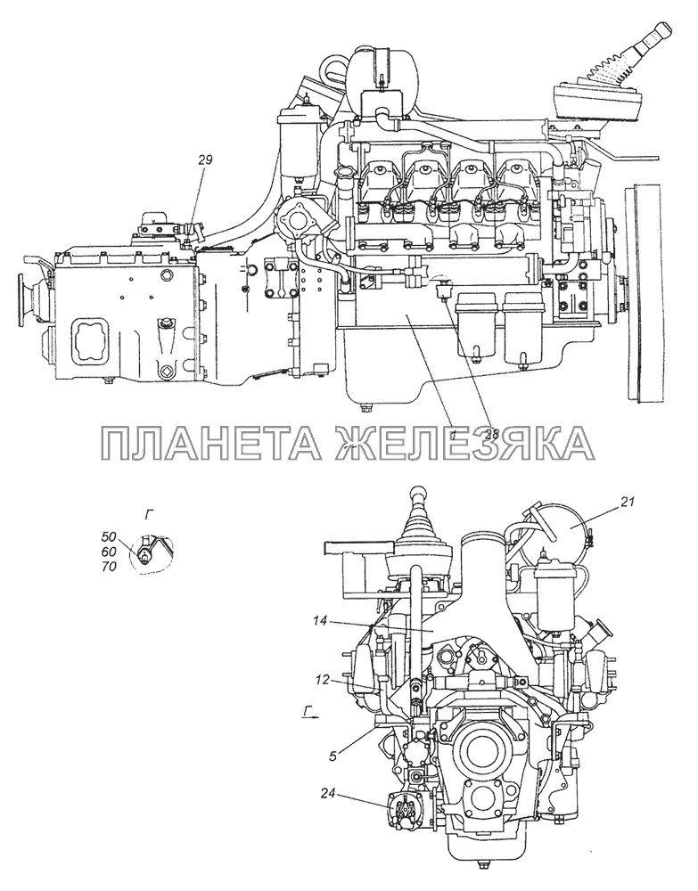 65115-1000294 Агрегат силовой 820.60-260, укомплектованный для установки на автомобиль КамАЗ-65115, 65116 (Евро-4)