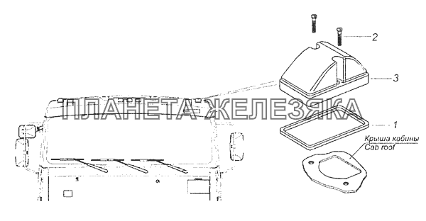 5425-3738002 Установка габаритных фонарей КамАЗ-65115, 65116 (Евро-4)