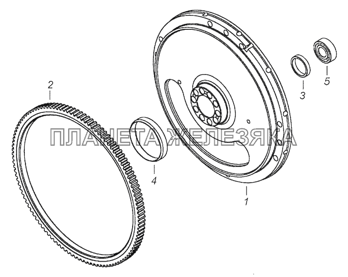 740.60-1005115-30 Маховик КамАЗ-65115, 65116 (Евро-4)