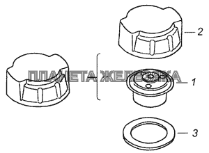 5320-1311060 Пробка расширительного бачка КамАЗ-65115, 65116 (Евро-4)