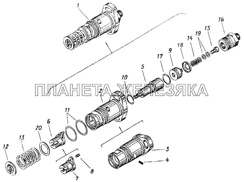 Секция топливного насоса КамАЗ-65115