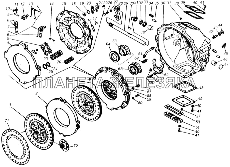 Сцепление КамАЗ-65115