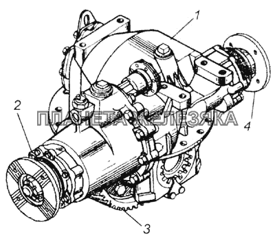 Передача главная среднего моста КамАЗ-65115