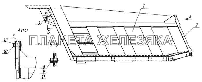 Платформа в сборе (65115) КамАЗ-65115