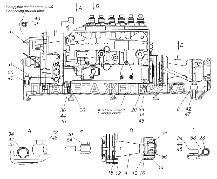 740.63-1111000-94 Установка ТНВД КамАЗ-65115 (Евро-3)