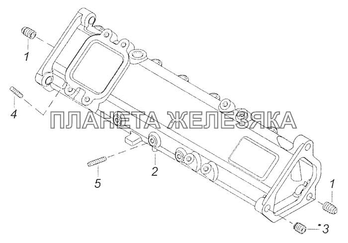 7406.1115014-40 Коллектор впускной левый КамАЗ-65115 (Евро-3)
