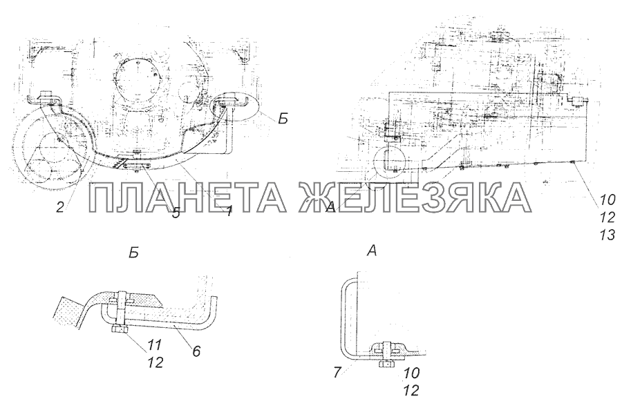 65115-1580004-62 Установка шумоизоляционного экрананижнего КПП КамАЗ-65115 (Евро-3)