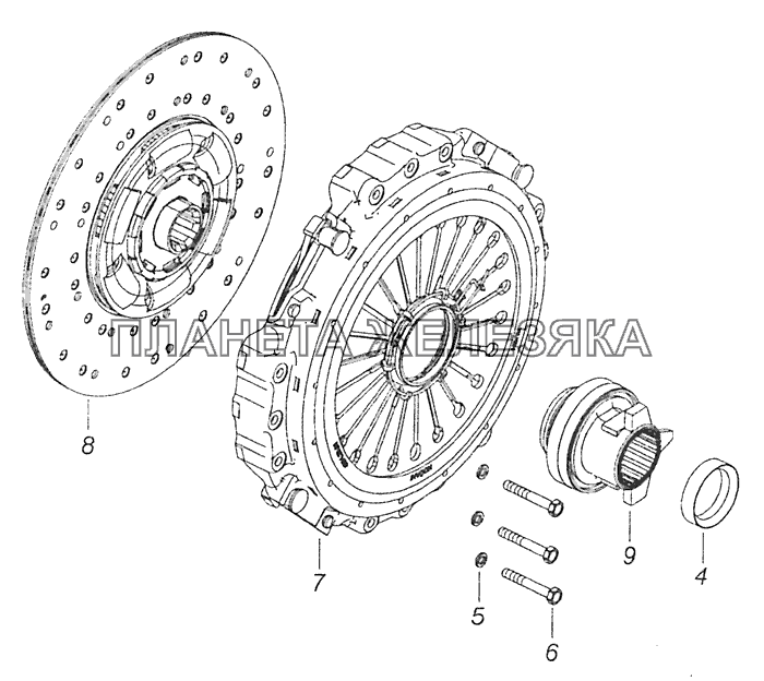 20.1600010 Сцепление КамАЗ-65115 (Евро-3)