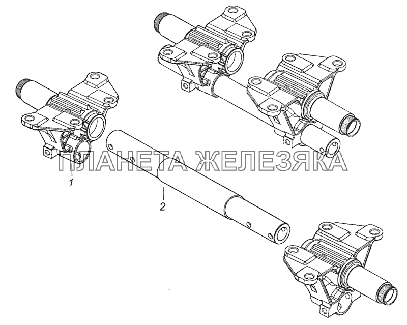 65115-2918050 Кронштейн балансира с осью и со стяжкой КамАЗ-65115 (Евро-3) 65115-2918050 Кронштейн балансира с осью и со стяжкой КамАЗ-65115 (Евро-3)