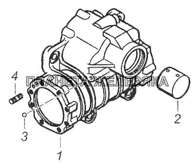 4310-3401010 Картер механизма рулевого управления КамАЗ-65115 (Евро-3)