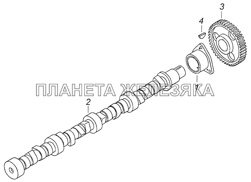 740.21-1006010 Распределительный вал КамАЗ-65115 (Евро-3)