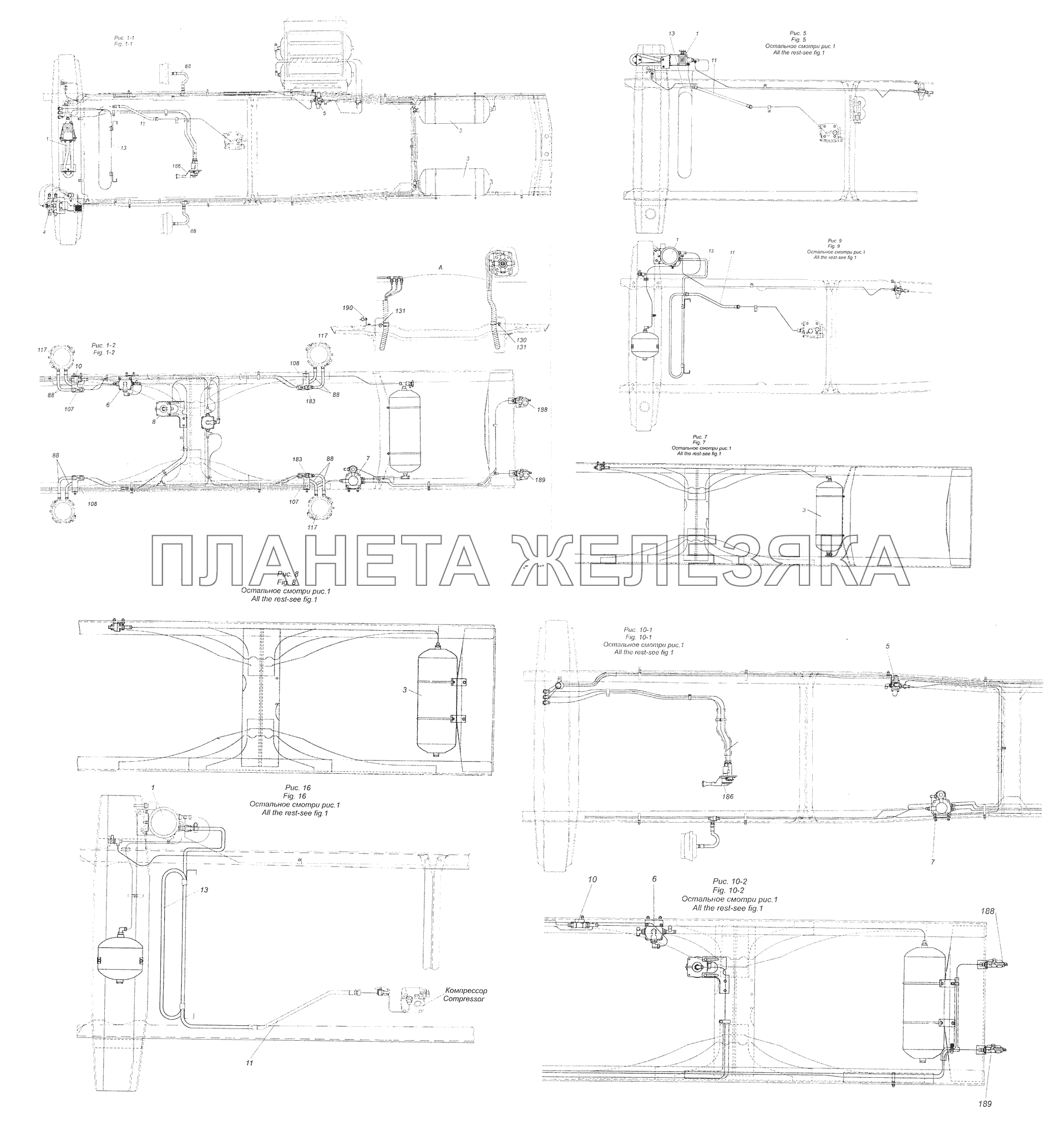 53229-3500006-17 Установка пневмотормозов КамАЗ-65115 (Евро-3) 53229-3500006-17 Установка пневмотормозов КамАЗ-65115 (Евро-3)
