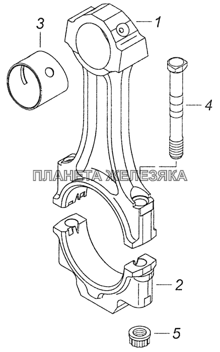 740.1004045 Шатун КамАЗ-65115 (Евро-3)