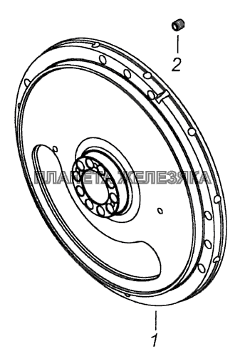740.50-1005116 Маховик КамАЗ-65115 (Евро-3)